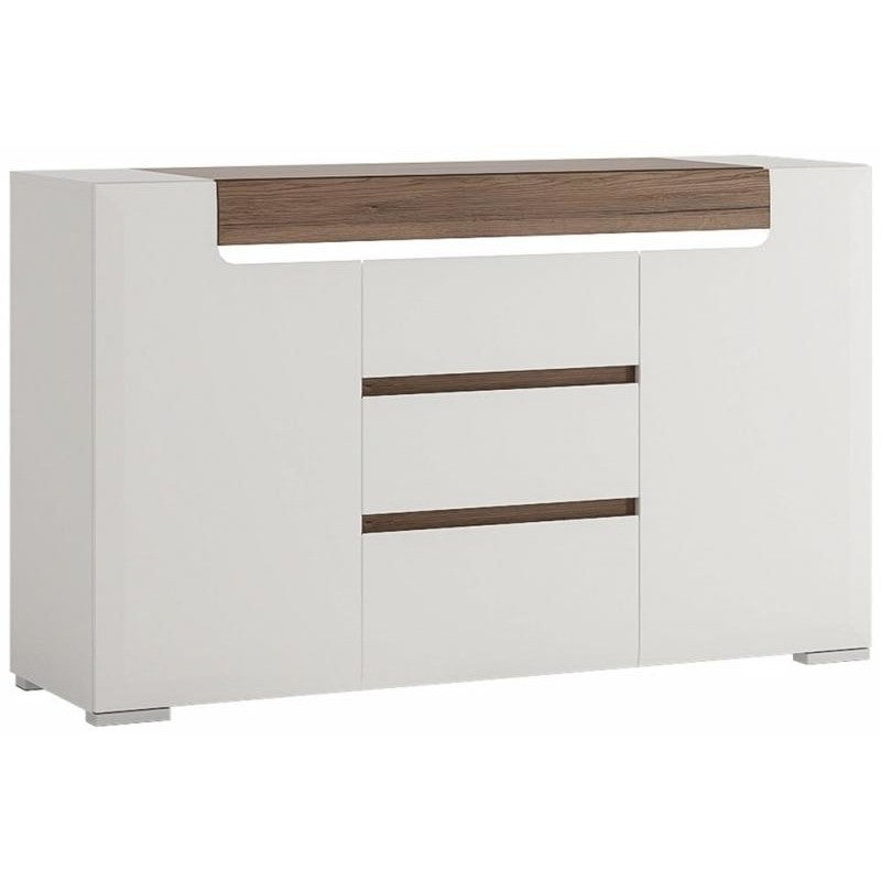Toronto Oak 2 Door Combi Modern Sideboard by Lavishway | Sideboards-44535