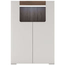 Toronto Oak & High Gloss White Cabinet by Lavishway | Display Cabinets-44530