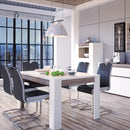 Toronto Oak & High Gloss White Dining Table by Lavishway | Dining Tables-44492