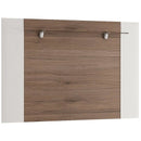 Toronto White High Gloss Rear Wall Fitting by Lavishway | Book Shelves and Cabinets-44503