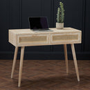 Toulouse Light Oak Finish 2 Drawes Desk by Lavishway | -28363
