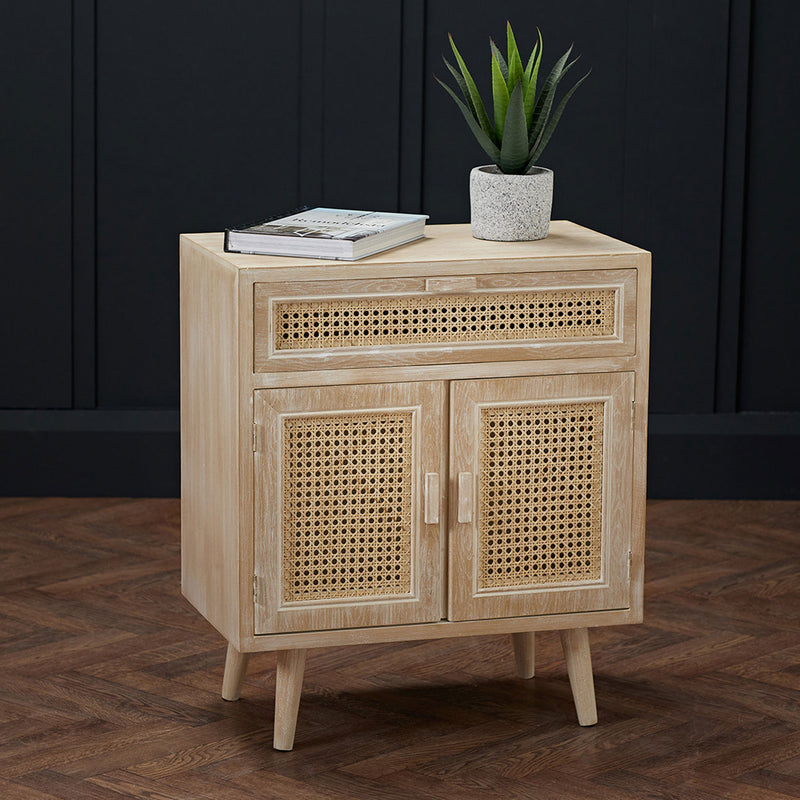 Toulouse Light Oak Finish 2 Doors Sideboard by Lavishway | Sideboards-28353