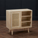 Toulouse Light Oak Single Door Display Unit by Lavishway | Display Cabinets-28359