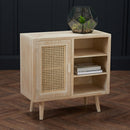 Toulouse Light Oak Single Door Display Unit by Lavishway | Display Cabinets-28360
