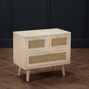 Toulouse Oak Finish 3 Drawers Bedside Cabinet by Lavishway | Bedside Tables-28374