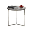 Tre High Gloss Grey Top Side Table by Lavishway | Side Tables-22996