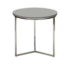 Tre High Gloss Grey Top Side Table by Lavishway | Side Tables-22997