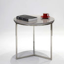 Tre High Gloss Grey Top Side Table by Lavishway | Side Tables-22995