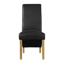 Treviso Faux Leather Dining Chair Set of 2 by Lavishway | Dining Chairs-33538