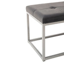 Treviso Navy Chrome Base Bench by Lavishway | Benches & Storage Benches-23618