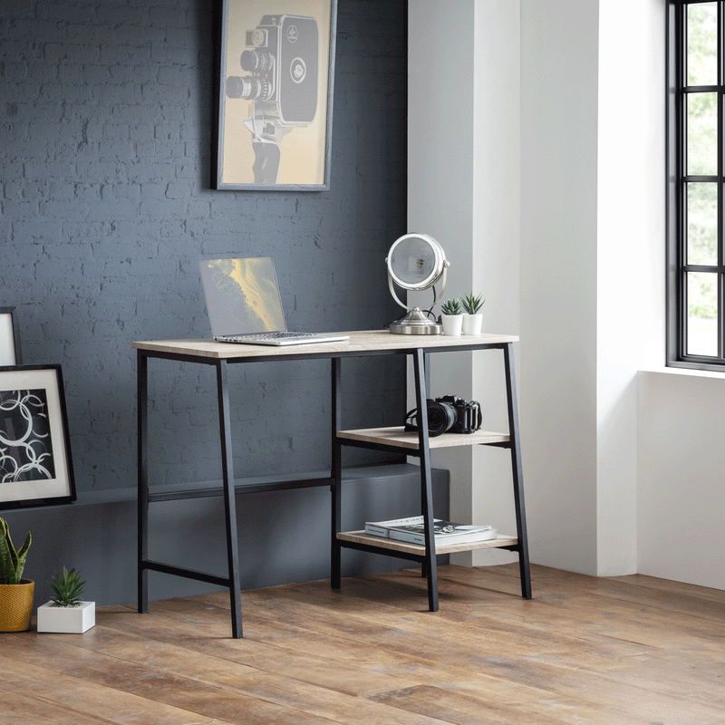 Tribeca Sonama Oak Finish Top Desk by Lavishway | Reclaimed Wood Desks-60621