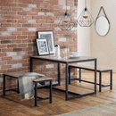 Tribeca Sonama Oak Finish Top Dining Table by Lavishway | Dining Tables-60593