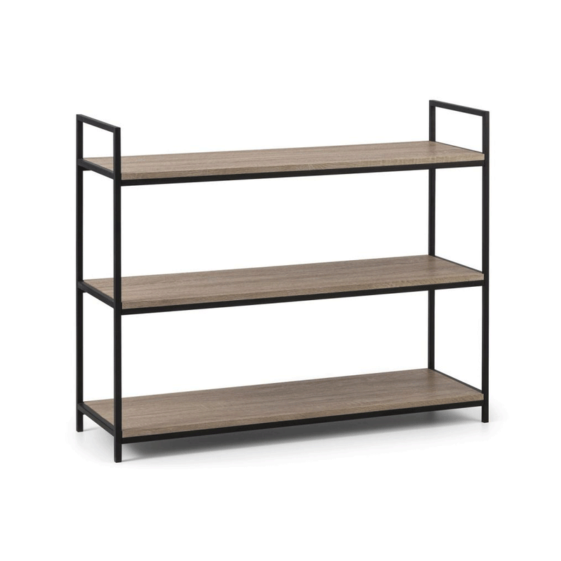 Tribeca Sonama Oak Finish Low Bookcase by Lavishway | Book Shelves and Cabinets-60591