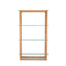 Tribeca Solid Oak 3 Open Shelves Bookcase by Lavishway | Book Shelves and Cabinets-28348