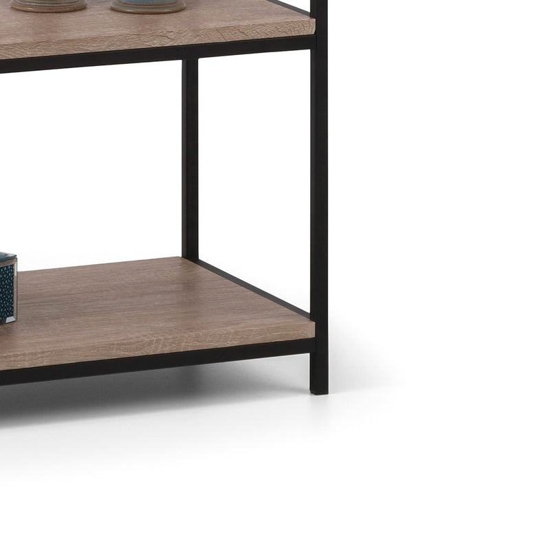 Tribeca Sonoma Oak Finish Tall Bookcase by Lavishway | Book Shelves and Cabinets-60628