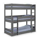 Trio Contemporary Solid Pine Wood Bunk Bed by Lavishway | Wooden Beds-60599