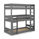 Trio Contemporary Solid Pine Wood Bunk Bed by Lavishway | Wooden Beds-60608