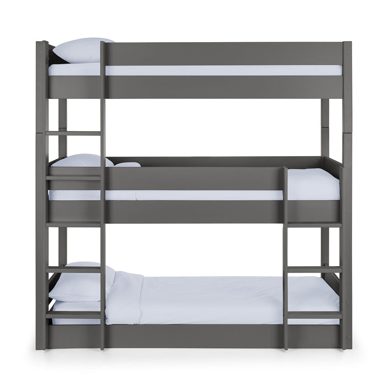 Trio Contemporary Solid Pine Wood Bunk Bed by Lavishway | Wooden Beds-60602