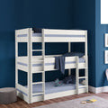 Trio Contemporary Solid Pine Wood Bunk Bed by Lavishway | Wooden Beds-60597