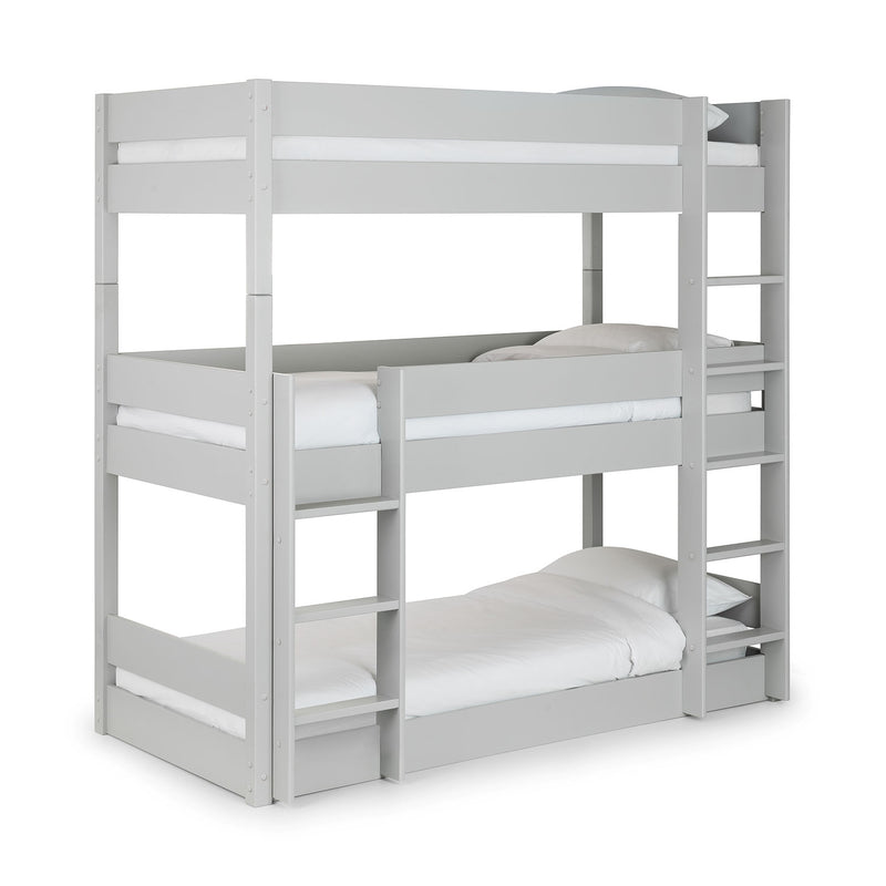 Trio Contemporary Solid Pine Wood Bunk Bed by Lavishway | Wooden Beds-60601