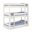 Trio Contemporary Solid Pine Wood Bunk Bed by Lavishway | Wooden Beds-60600