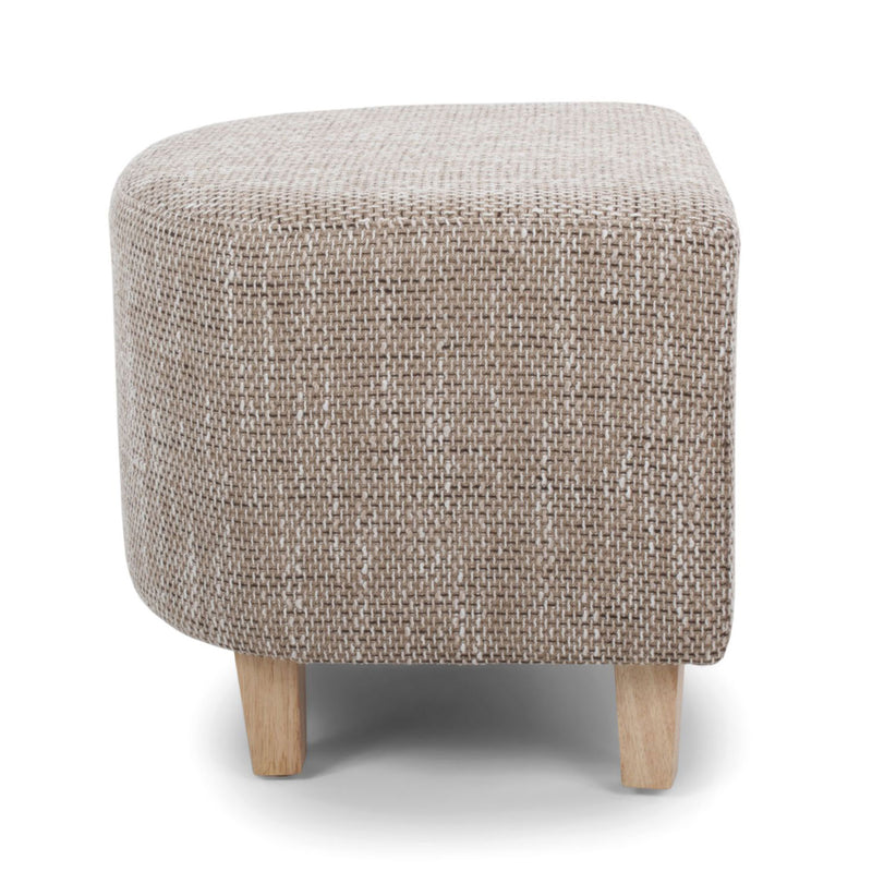 Contemporary Tub Tweed Chair & Stool Set by Lavishway | Bedroom Chairs-27314