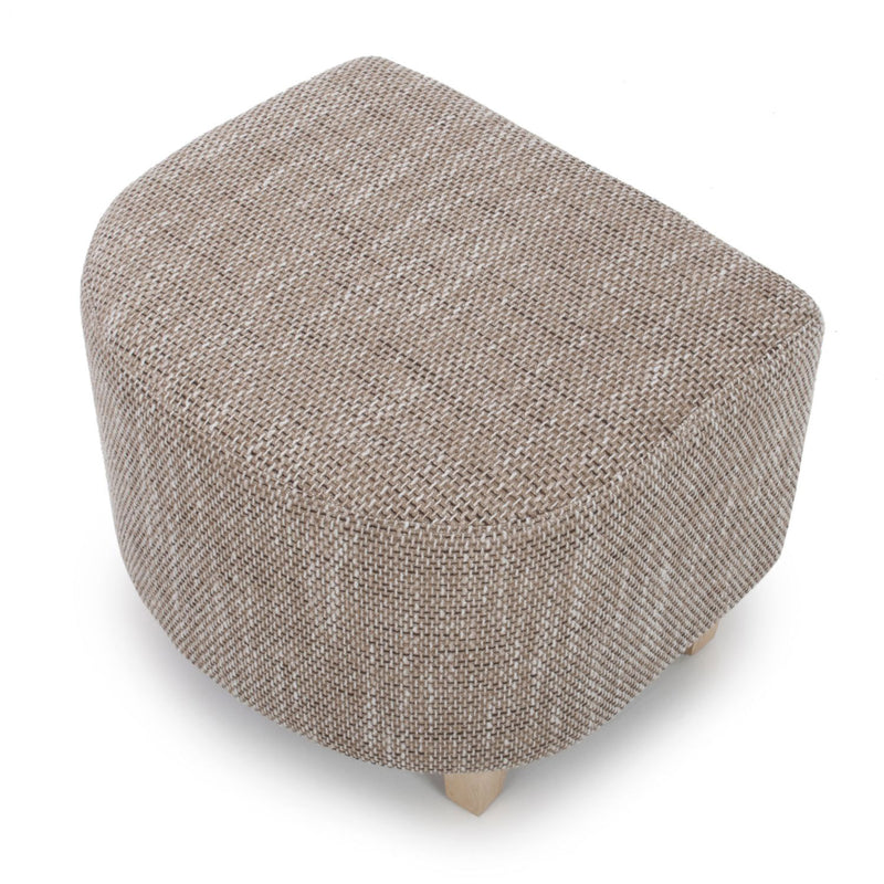 Contemporary Tub Tweed Chair & Stool Set by Lavishway | Bedroom Chairs-27315