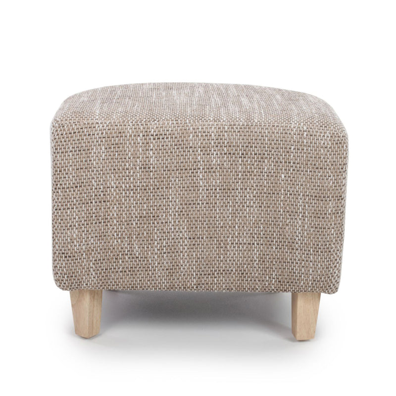 Contemporary Tub Tweed Chair & Stool Set by Lavishway | Bedroom Chairs-27316
