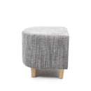 Contemporary Tub Tweed Chair & Stool Set by Lavishway | Bedroom Chairs-27299