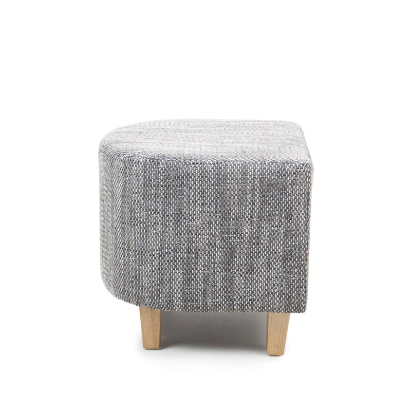 Contemporary Tub Tweed Chair & Stool Set by Lavishway | Bedroom Chairs-27299