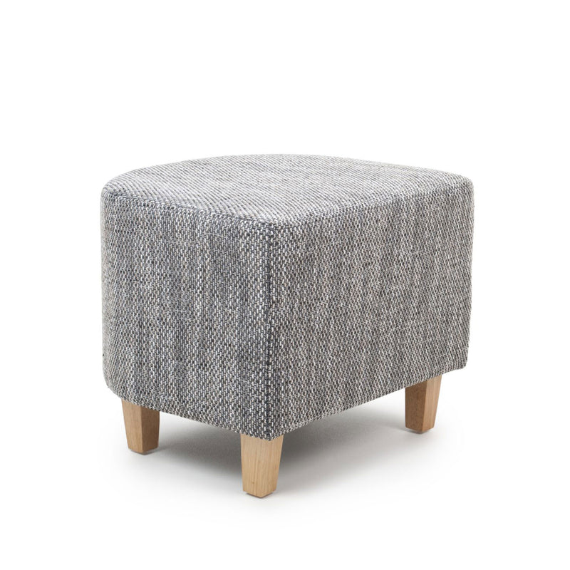 Contemporary Tub Tweed Chair & Stool Set by Lavishway | Bedroom Chairs-27300