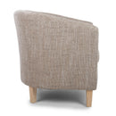 Contemporary Tub Tweed Chair & Stool Set by Lavishway | Bedroom Chairs-27305