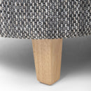 Contemporary Tub Tweed Chair & Stool Set by Lavishway | Bedroom Chairs-27303