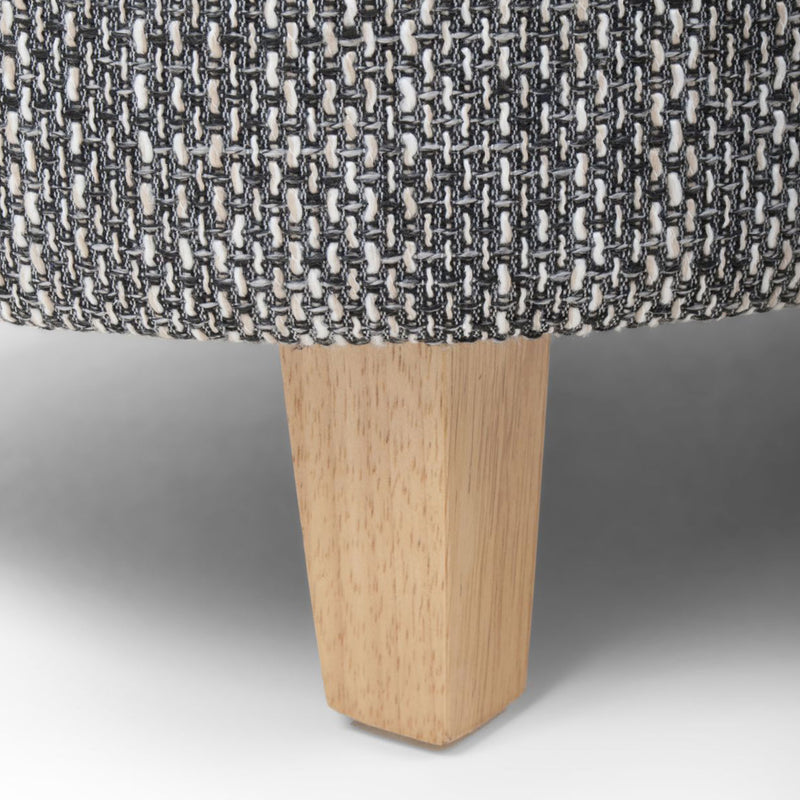 Contemporary Tub Tweed Chair & Stool Set by Lavishway | Bedroom Chairs-27303