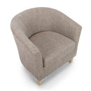 Contemporary Tub Tweed Chair & Stool Set by Lavishway | Bedroom Chairs-27307
