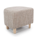 Contemporary Tub Tweed Chair & Stool Set by Lavishway | Bedroom Chairs-27309