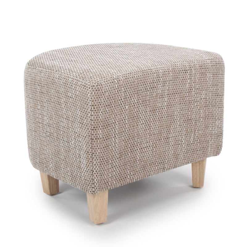 Contemporary Tub Tweed Chair & Stool Set by Lavishway | Bedroom Chairs-27309