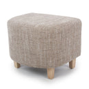 Contemporary Tub Tweed Chair & Stool Set by Lavishway | Bedroom Chairs-27312