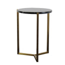 Ulla Juxtaposes Marble Top Side Table by Lavishway | Side Tables-22993