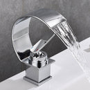 C Shaped Copper Waterfall Bathroom Tap by Lavishway | Bathroom Faucet-49209