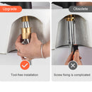 C Shaped Copper Waterfall Bathroom Tap by Lavishway | Bathroom Faucet-49218