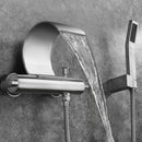 Unique Curved Bathtub Tap & Hand Shower Set by Lavishway | Bathtub Faucets-49677