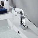 Curved Neck Copper Waterfall Bathroom Tap by Lavishway | Bathroom Faucet-49038