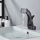 Curved Neck Copper Waterfall Bathroom Tap by Lavishway | Bathroom Faucet-49039