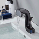 Curved Neck Copper Waterfall Bathroom Tap by Lavishway | Bathroom Faucet-49042