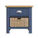 Rutland 1 Drawer 1 Basket Unit Side Table by Lavishway | Bedside Tables-33755