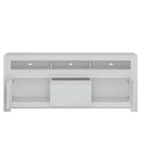 Novi 3 Door TV Cabinet in Alpine White by Lavishway | TV Units Cabinets-41742