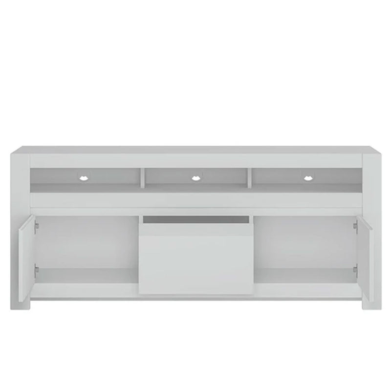 Novi 3 Door TV Cabinet in Alpine White by Lavishway | TV Units Cabinets-41742