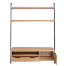 Swellegant Oak Bookcase and TV Unit by Lavishway | TV Units Cabinets-36621