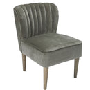 Bella Upholstered Velvet Occasional Chair by Lavishway | Bedroom Chairs-37856